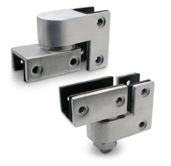 Accurate Partitions, Mills PIVOT HINGE SET (3/4" OR 1" DOOR & POST) STAINLESS