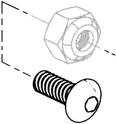 Universal Parts 10 32 x 1/2 cap screw
