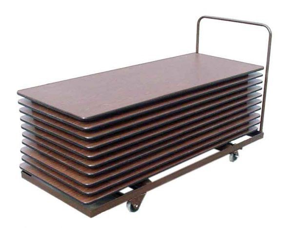 Table Lifts and Movers 90" Flat Rectangular Table Mover (holds 12 16 tables)