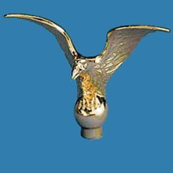 Flags and Accessories 5" Gold Flying Eagle with Ferrule