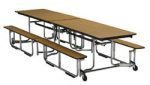 Cafeteria Tables KI Folding Cafeteria Table w/bench 30" x 96"