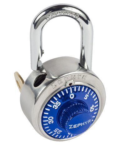 Locks, Zephyr Lock, Padlocks 1925 Key Controlled Blue Padlock