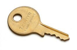 Locks, Built in Combination Locks, Zephyr Lock 1930 Control Key