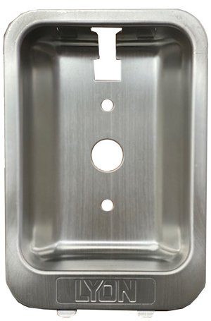 Lyon Workspace Products Stainless Steel Recessed Handle Housing