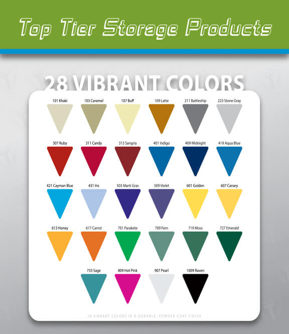Locker Color Charts Top Tier Color Chart