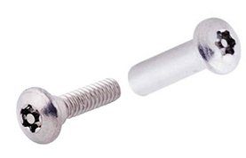 Fasteners, Scranton Products/Comtec Torx Head 1" nut and 3/4" screw set Stainless Steel
